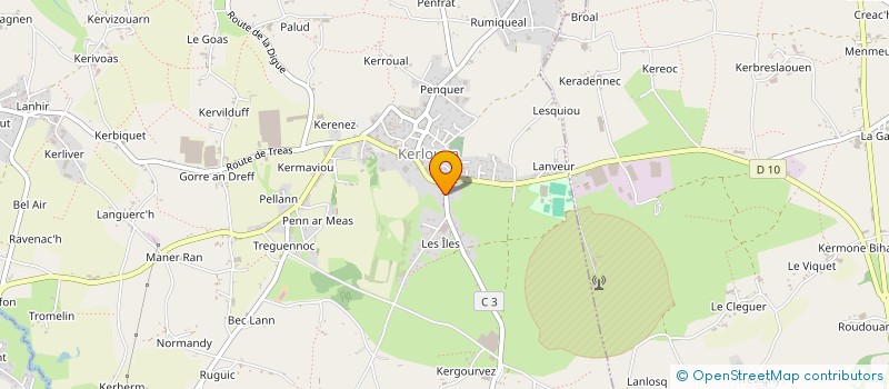 localisation de l'entreprise LES L DU MENAGE  KERLOUAN