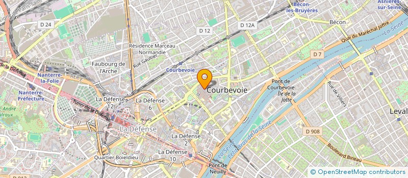 localisation de l'entreprise LES LABORATOIRES AVANCIA à COURBEVOIE