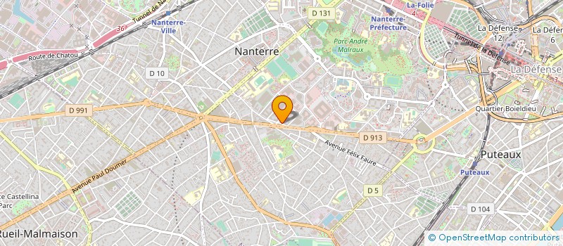 localisation de l'entreprise LES LABORATOIRES BROTHIER à NANTERRE