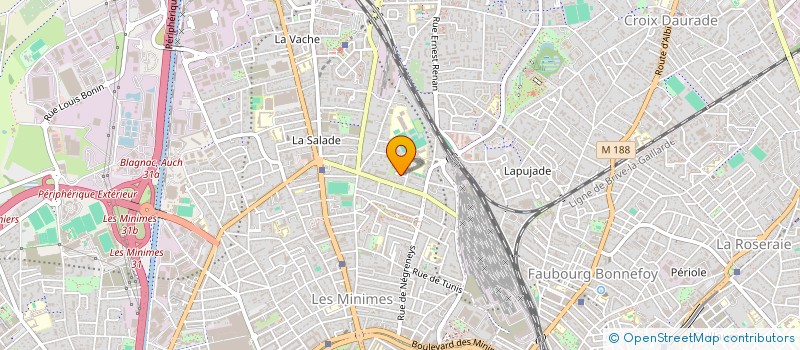 localisation de l'entreprise LES LACETS à TOULOUSE
