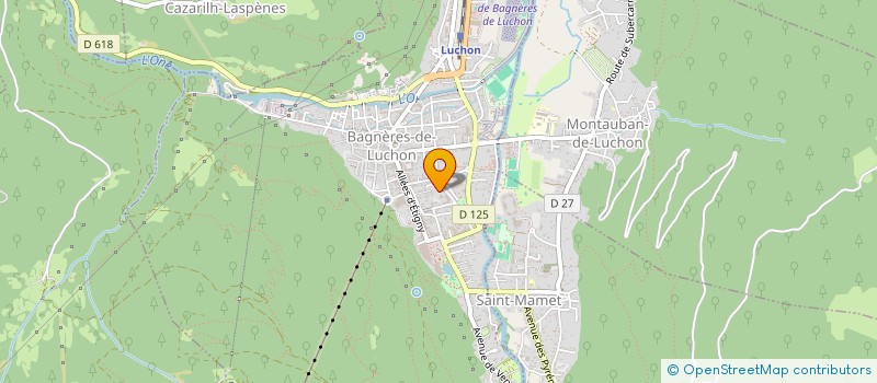 localisation de l'entreprise LES LACS  BAGNERES-DE-LUCHON