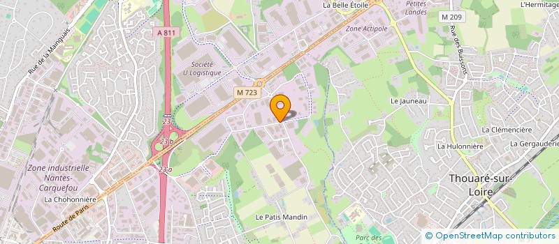 localisation de l'entreprise LES LACS  SAINTE-LUCE-SUR-LOIRE