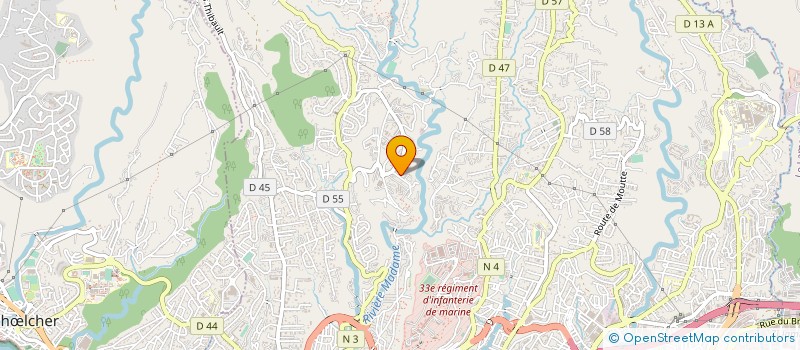 localisation de l'entreprise LES LADJAS DE GODISSARD - ASSOCIATION USEP  FORT DE FRANCE