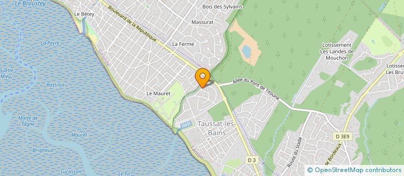 localisation de l'entreprise LES LAGUNES DE CANEJAN  LANTON