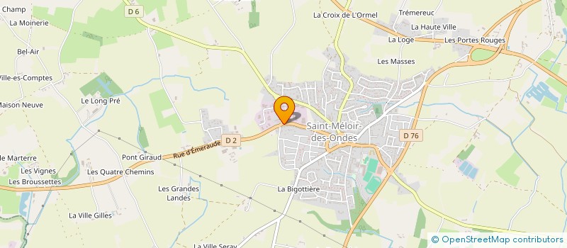 localisation de l'entreprise LES LAINES MELORIENNES  SAINT-MELOIR-DES-ONDES