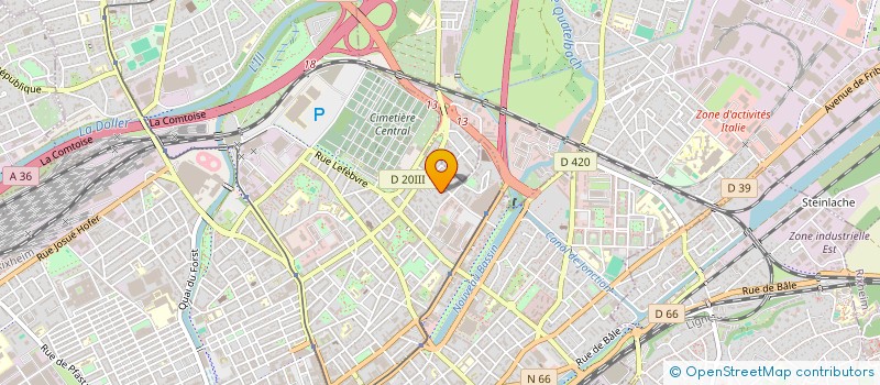 localisation de l'entreprise LES LAMAS  MULHOUSE