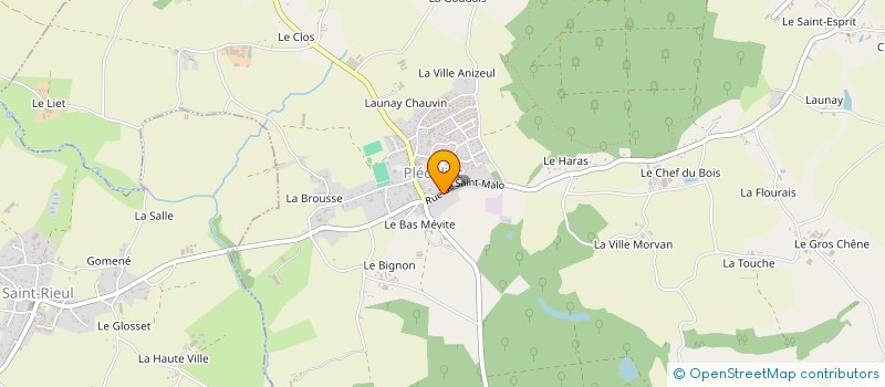 localisation de l'entreprise LES LAMES DE K  JUGON-LES-LACS