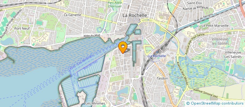 localisation de l'entreprise LES LAMES DE L'ATLANTIQUE - THE ATLANTIC WOODEN BLADES  LA ROCHELLE