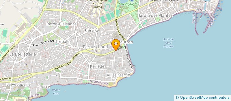 localisation de l'entreprise LES LAMES DU PONANT  SAINT-NAZAIRE