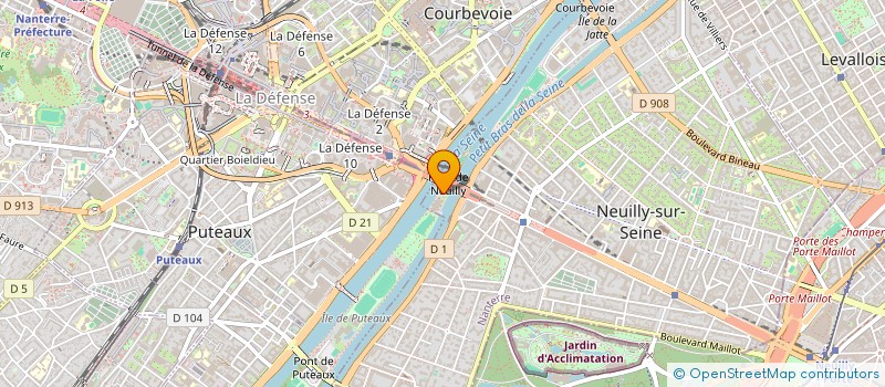 localisation de l'entreprise LES LAMES SUR SEINE à NEUILLY SUR SEINE