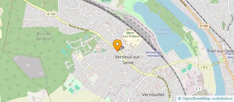 localisation de l'entreprise LES LAMPIONS SOUS LA TONNELLE à VERNEUIL-SUR-SEINE