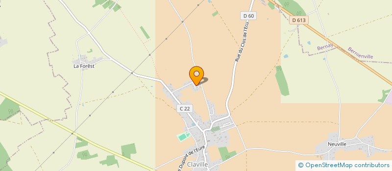 localisation de l'entreprise LES LANC'EURE DE DES  CLAVILLE