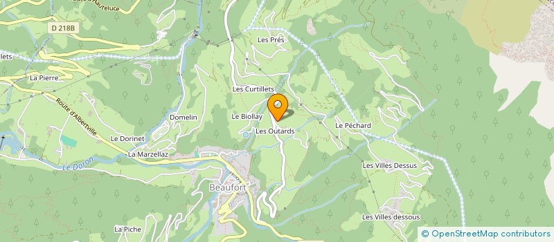 localisation de l'entreprise LES LANCHES à BEAUFORT
