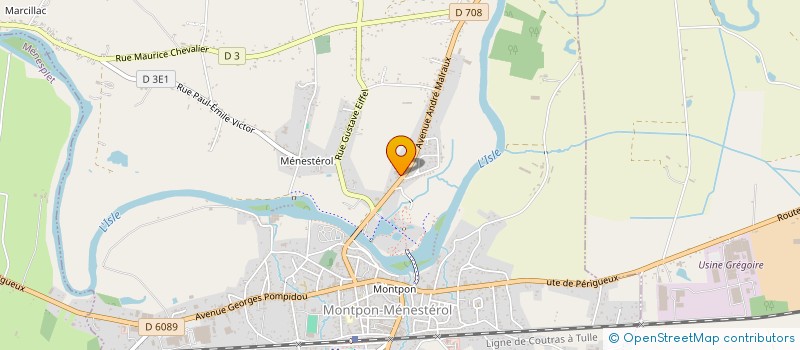 localisation de l'entreprise LES LANDES  BOULAZAC ISLE MANOIRE