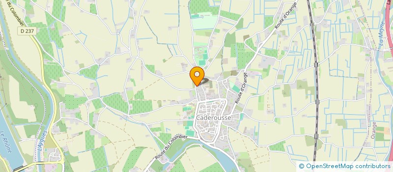 localisation de l'entreprise LES LANDES  CADEROUSSE