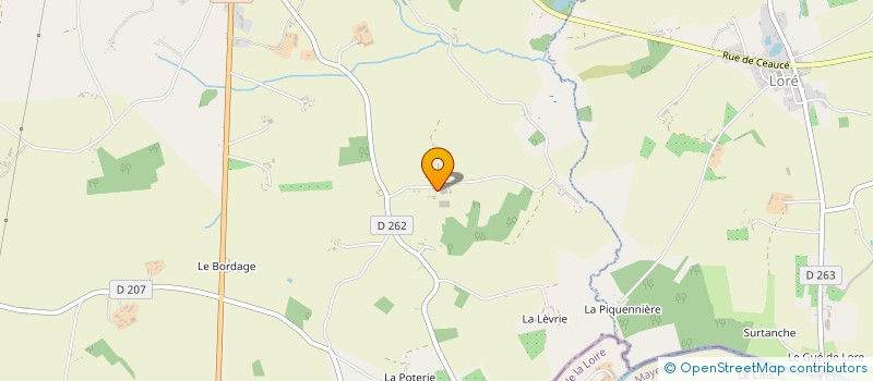 localisation de l'entreprise LES LANDES à CEAUCE