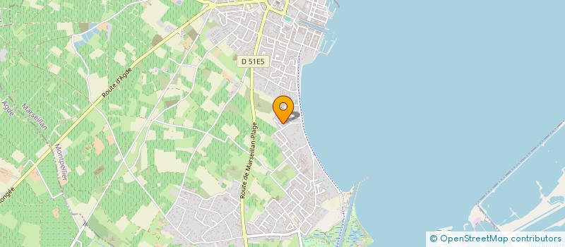 localisation de l'entreprise LES LANDES à MARSEILLAN