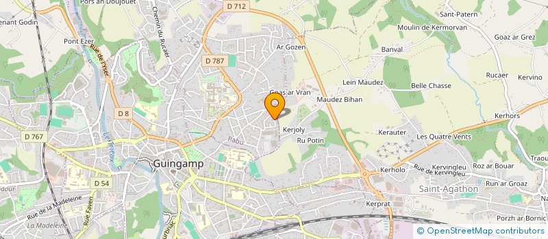 localisation de l'entreprise LES LANDES  PABU