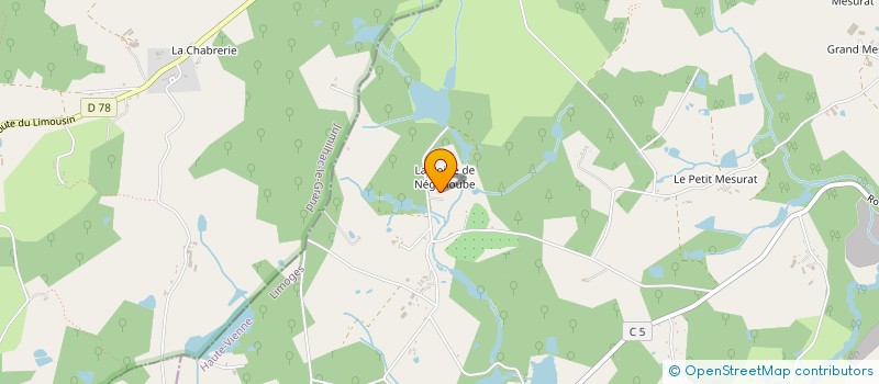 localisation de l'entreprise LES LANDES à SAINT-YRIEIX-LA-PERCHE