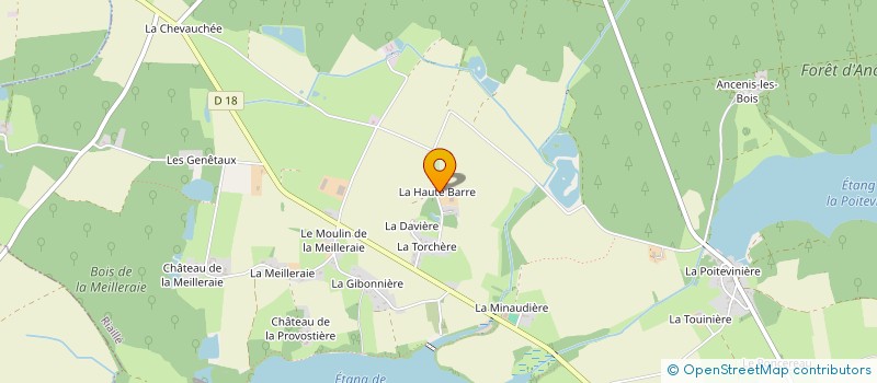localisation de l'entreprise LES LANDES D'ANCENIS à RIAILLE