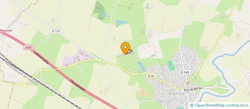 localisation de l'entreprise LES LANDES DE CHABRILLANT  ARGENTRE