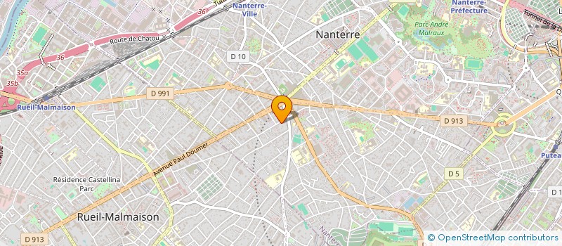 localisation de l'entreprise LES LANDES DE SAINTE-MAXIME  NANTERRE