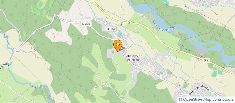 localisation de l'entreprise LES LANDIERS  DENGUIN