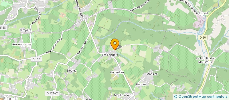 localisation de l'entreprise LES LANDOTS  TABANAC