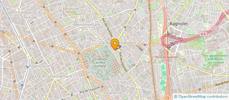 localisation de l'entreprise LES LANDRINES  PARIS