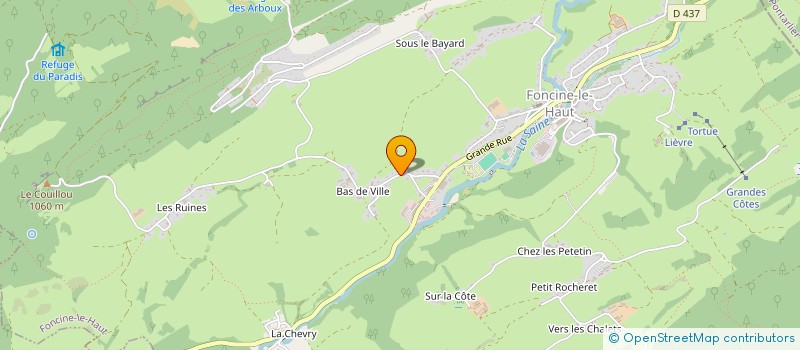 localisation de l'entreprise LES LANDRY  FONCINE-LE-HAUT