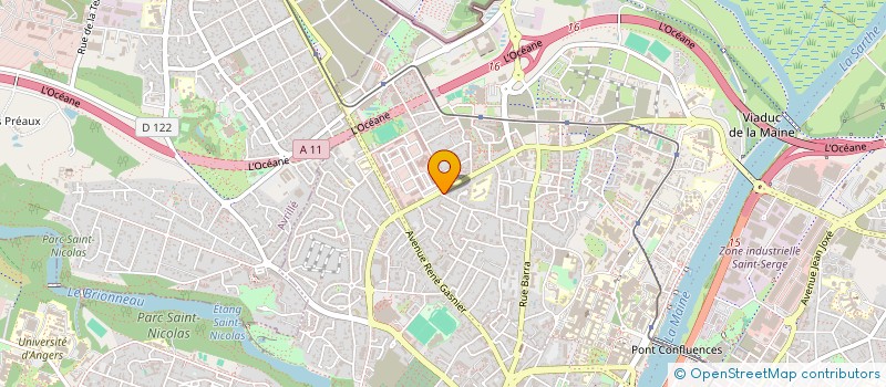 localisation de l'entreprise LES LANGOTTIERES à ANGERS