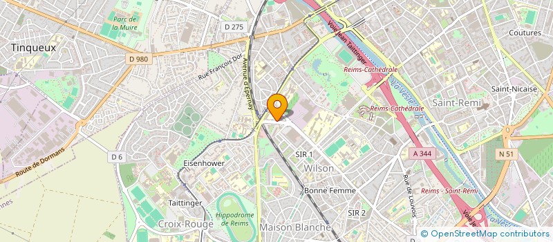 localisation de l'entreprise LES LANGUES BIEN PENDUES  REIMS