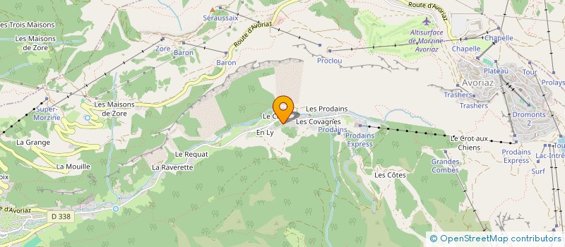 localisation de l'entreprise LES LANS à MORZINE