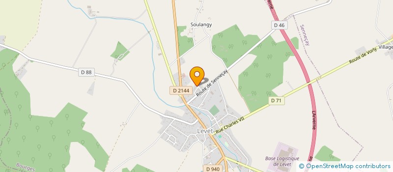 localisation de l'entreprise LES LAPINOS  LEVET