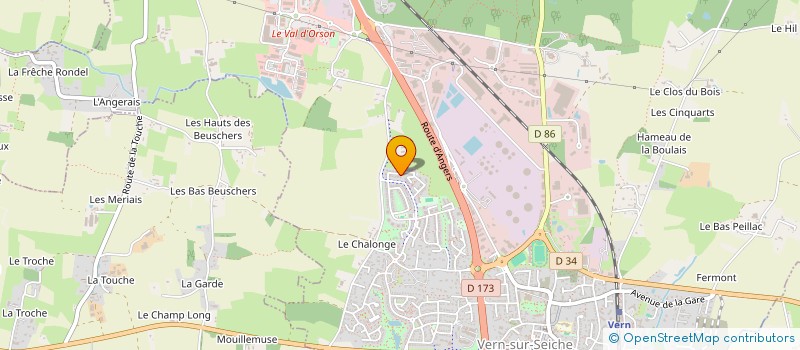 localisation de l'entreprise LES LAPINOUS AND CO à VERN-SUR-SEICHE
