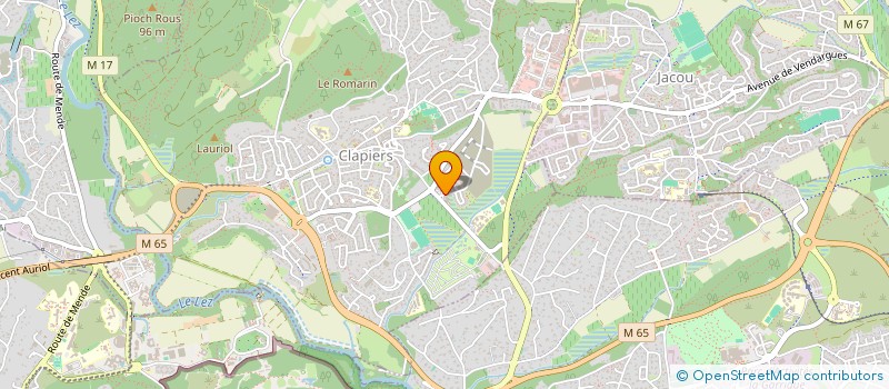localisation de l'entreprise LES LAPINOUS DE CLAPIERS à CLAPIERS
