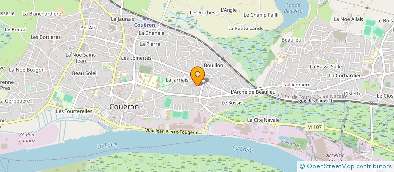 localisation de l'entreprise LES LAPINS BLEUS à COUERON