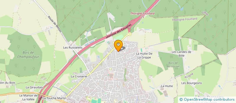 localisation de l'entreprise LES LAPINS BRETONS  THORIGNE-FOUILLARD