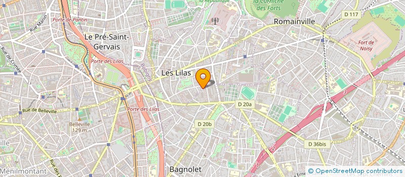 localisation de l'entreprise LES LAPINS DE L'ESPACE à LES LILAS