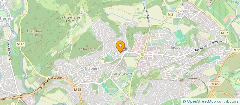 localisation de l'entreprise LES LAPINS FESTIFS  CLAPIERS