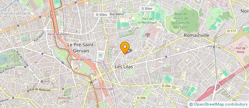 localisation de l'entreprise LES LAPINS SUPERSTARS à LES LILAS