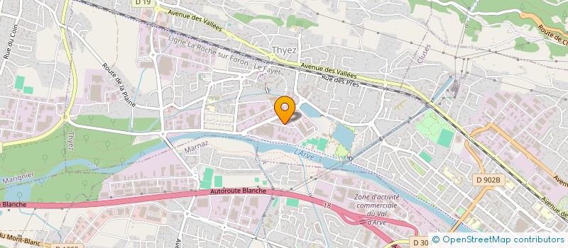 localisation de l'entreprise LES LAPIONS  ARACHES-LA-FRASSE