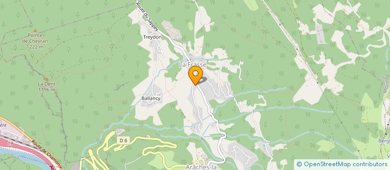 localisation de l'entreprise LES LAPIONS DU SERVERAY  ARACHES-LA-FRASSE