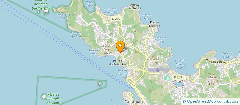localisation de l'entreprise LES LATANIERS à SAINT BARTHELEMY