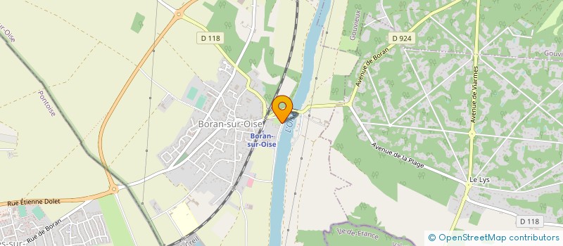 localisation de l'entreprise LES LATTES DE BORAN à BORAN-SUR-OISE