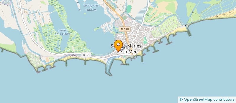 localisation de l'entreprise LES LAUNES à SAINTES-MARIES-DE-LA-MER