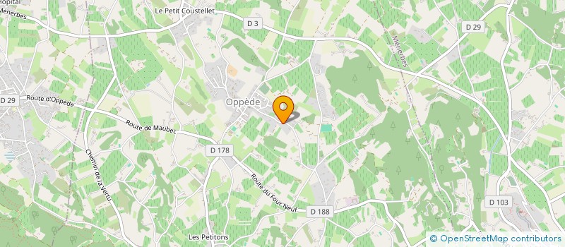 localisation de l'entreprise LES LAURENTIDES  OPPEDE