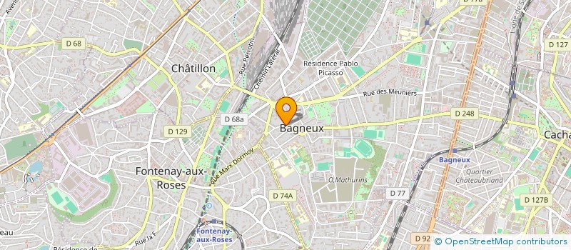 localisation de l'entreprise LES LAURENTINES à BAGNEUX
