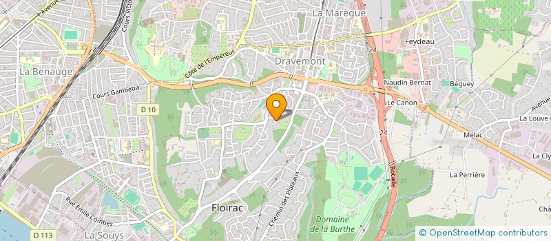 localisation de l'entreprise LES LAURIERS  FLOIRAC