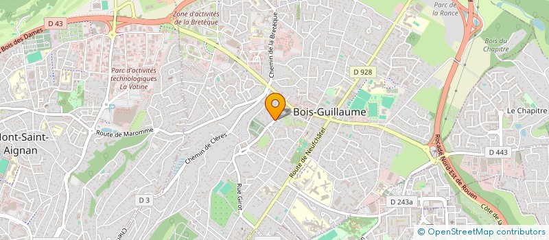 localisation de l'entreprise LES LAURIERS à BOIS-GUILLAUME